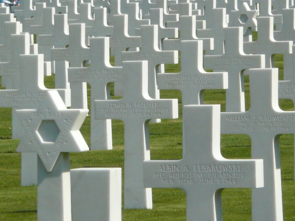 Soldier's tombstones in Normandy