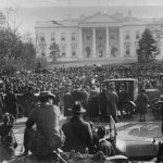 An Armistice scene outside the White House in Washington, D.C. GETTY IMAGES