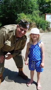 Todd Anton and a young girl