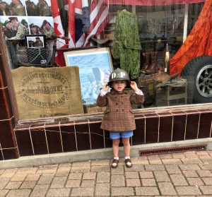 This adorable child helped The Girl Who Wore Freedom crew in Normandy