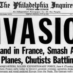 The Philadelphia Inquirer's headline WW2 D-Day Invasion from June 6 1944