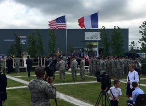 Ceremony with Hunter Taylor in Normandy