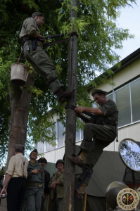 Radio Signalman Re-Enactment in Carentan