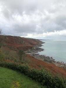 Rainy cliffs in Normandy