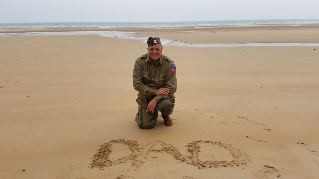 Todd Anton on Omaha Beach