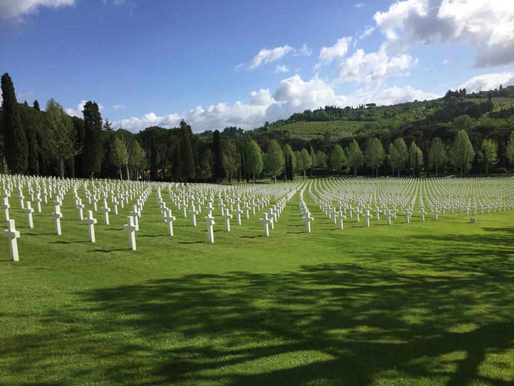 The cemetery in Tuscany