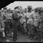 Gen. Eisenhower with the troops