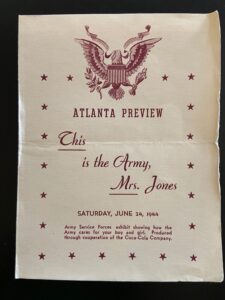 Show Program, "This is the Army, Mrs. Jones"