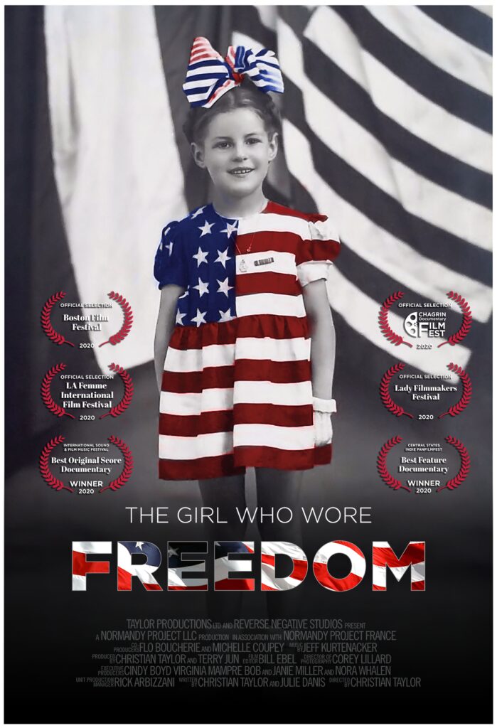 The movie poster of The Girl Who Wore Freedom with the laurels and awards that the film has received The movie poster of The Girl Who Wore Freedom with the laurels and awards that the film has received