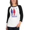 Girl Who Wore Freedom 3/4 sleeve